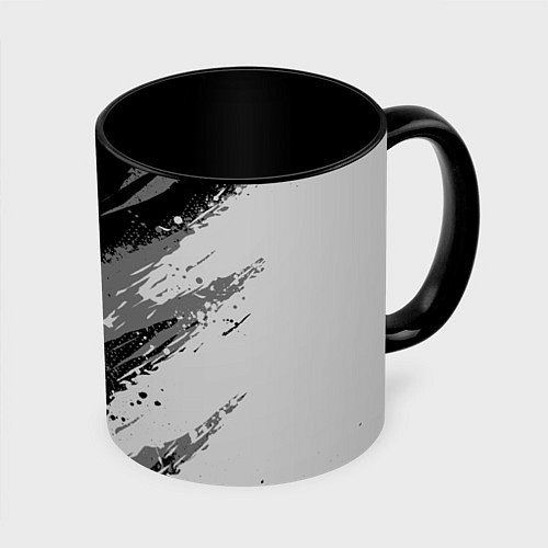 Кружка цветная N7 - mass effect monochrome / 3D-Белый + черный – фото 1