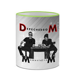 Кружка 3D Depeche Mode - Mememto Mori Dave and Martin, цвет: 3D-светло-зеленый кант — фото 2