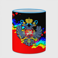 Кружка 3D Имперская Россия краски, цвет: 3D-небесно-голубой кант — фото 2