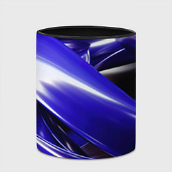 Кружка 3D Blue black abstract, цвет: 3D-белый + черный — фото 2