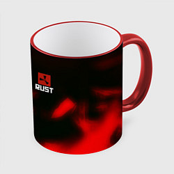 Кружка 3D Rust the game colors, цвет: 3D-красный кант