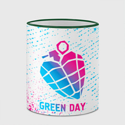 Кружка 3D Green Day neon gradient style, цвет: 3D-зеленый кант — фото 2