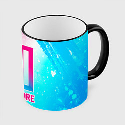 Кружка 3D Paramore neon gradient style, цвет: 3D-черный кант