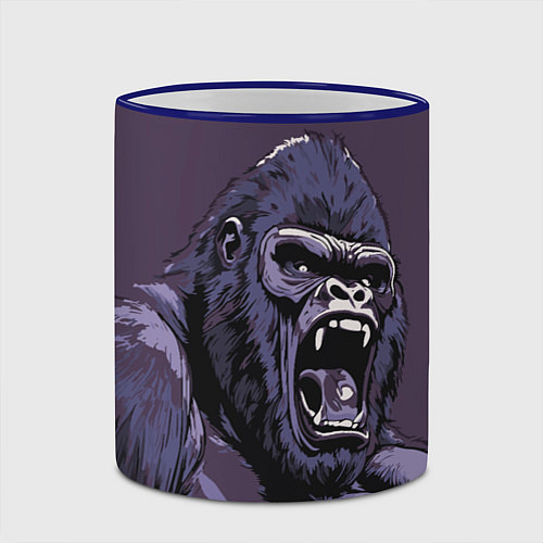 Кружка цветная Lord of the Jungle / 3D-Синий кант – фото 2