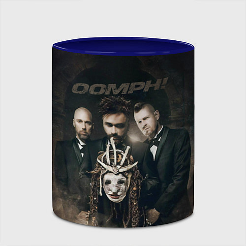 Кружка цветная Oomph ritual / 3D-Белый + синий – фото 2