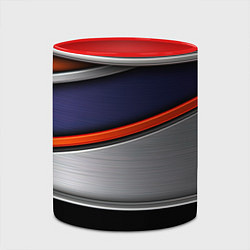 Кружка 3D Blue black red, цвет: 3D-белый + красный — фото 2