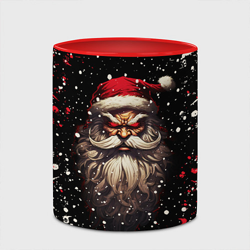 Кружка цветная Evil Santa Claus / 3D-Белый + красный – фото 2