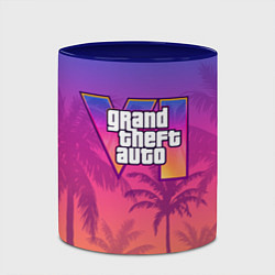 Кружка 3D GTA 6 official, цвет: 3D-белый + синий — фото 2