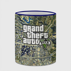 Кружка 3D GTA 5 карта, цвет: 3D-синий кант — фото 2