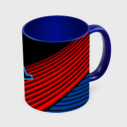 Кружка 3D Half life stripes freeman, цвет: 3D-белый + синий