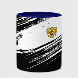 Кружка 3D Герб РФ спортивные краски, цвет: 3D-белый + синий — фото 2