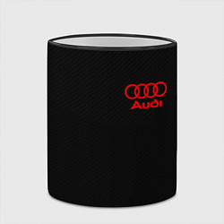 Кружка 3D Audi sport geometry, цвет: 3D-черный кант — фото 2