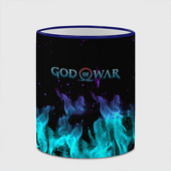 Кружка 3D God of war неоновый шторм, цвет: 3D-синий кант — фото 2