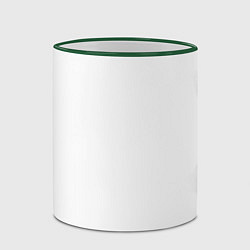 Кружка 3D Адвокат не от бога мем, цвет: 3D-зеленый кант — фото 2