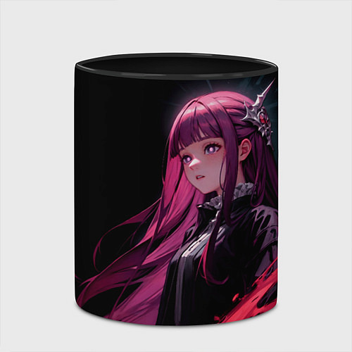 Кружка цветная Ферн - sou sou no frieren / 3D-Белый + черный – фото 2