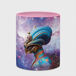 Кружка 3D Nefertiti is from another planet, цвет: 3D-белый + розовый — фото 2