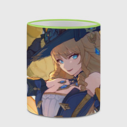 Кружка 3D Genshin Impact Навия, цвет: 3D-светло-зеленый кант — фото 2