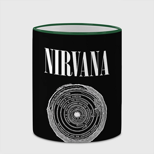 Кружка цветная Nirvana Inferno / 3D-Зеленый кант – фото 2