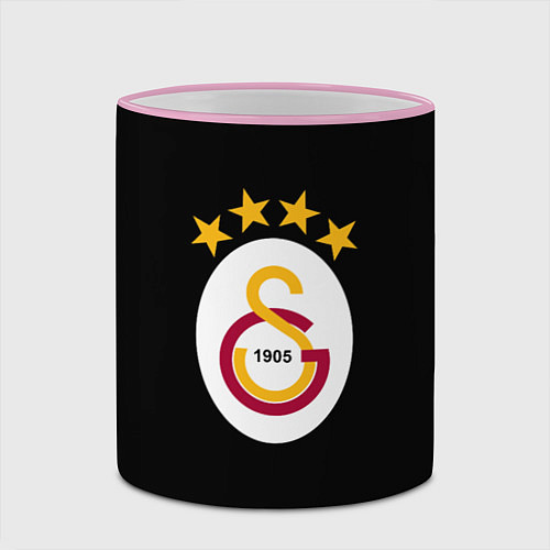 Кружка цветная Galatasaray logo fc / 3D-Розовый кант – фото 2