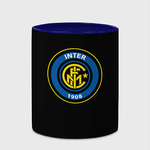 Кружка цветная Inter fc / 3D-Белый + синий – фото 2