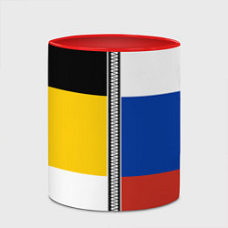 Кружка 3D Россия - патриот, цвет: 3D-белый + красный — фото 2