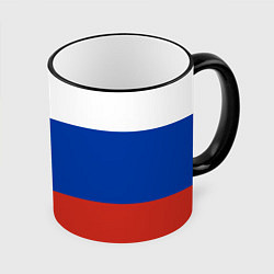 Кружка 3D Россия - патриот, цвет: 3D-черный кант