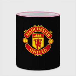 Кружка 3D Manchester United fc club, цвет: 3D-розовый кант — фото 2