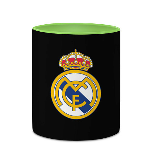Кружка цветная Real madrid fc club / 3D-Белый + светло-зеленый – фото 2
