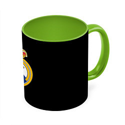 Кружка 3D Real madrid fc club, цвет: 3D-белый + светло-зеленый