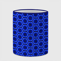 Кружка 3D Энергетический щит - синий, цвет: 3D-синий кант — фото 2