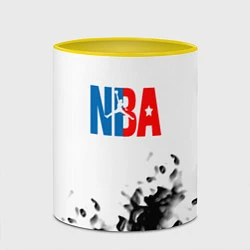 Кружка 3D Basketball краски, цвет: 3D-белый + желтый — фото 2