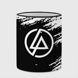 Кружка 3D Linkin Park - black and white, цвет: 3D-черный кант — фото 2
