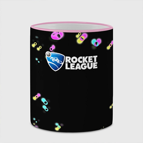 Кружка цветная Rocket League game / 3D-Розовый кант – фото 2
