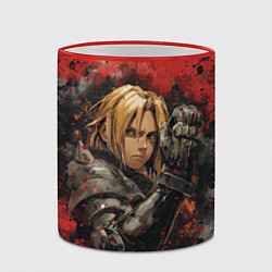 Кружка 3D Edward Elric - Fullmetal Alchemist, цвет: 3D-красный кант — фото 2