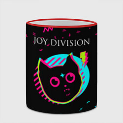 Кружка 3D Joy Division - rock star cat, цвет: 3D-красный кант — фото 2