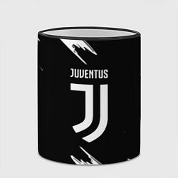 Кружка 3D Juventus краски текстура, цвет: 3D-черный кант — фото 2