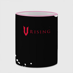 Кружка 3D V Rising краски, цвет: 3D-розовый кант — фото 2