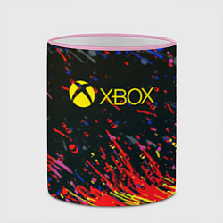 Кружка 3D Xbox краски текстура, цвет: 3D-розовый кант — фото 2
