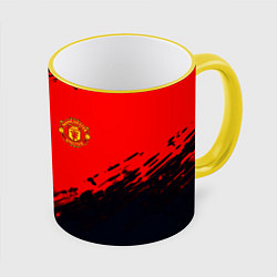 Кружка 3D Manchester United colors sport, цвет: 3D-желтый кант