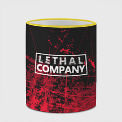 Кружка 3D Lethal Company: Red Trail, цвет: 3D-желтый кант — фото 2