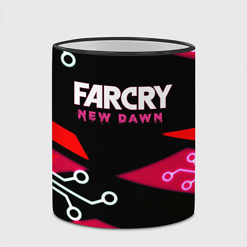 Кружка цветная Farcry new dawn / 3D-Черный кант – фото 2