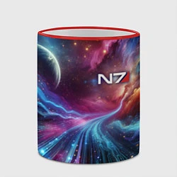 Кружка 3D Mass Effect - N7, цвет: 3D-красный кант — фото 2