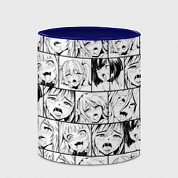 Кружка 3D Ahegao pattern, цвет: 3D-белый + синий — фото 2