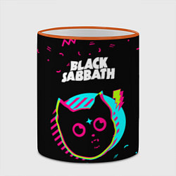 Кружка 3D Black Sabbath - rock star cat, цвет: 3D-оранжевый кант — фото 2