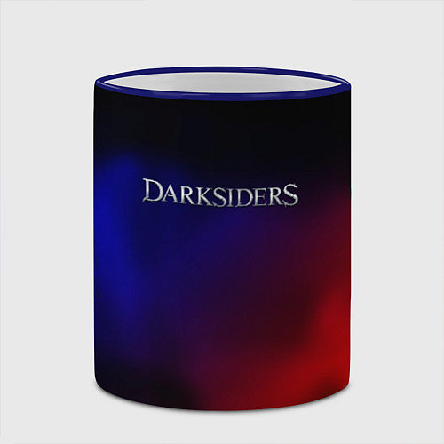 Кружка цветная Darksiders gradient / 3D-Синий кант – фото 2