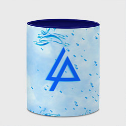 Кружка 3D Linkin park холодный огонь бренд, цвет: 3D-белый + синий — фото 2