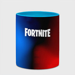 Кружка 3D Fortnite game gradient, цвет: 3D-белый + небесно-голубой — фото 2