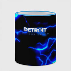 Кружка 3D Detroit become human storm, цвет: 3D-небесно-голубой кант — фото 2