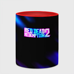 Кружка 3D Red dead redemption неоновые краски, цвет: 3D-белый + красный — фото 2