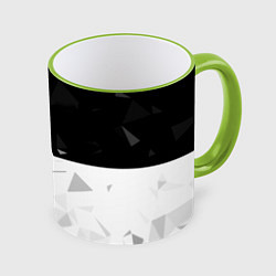 Кружка 3D Half life pattern geometry, цвет: 3D-светло-зеленый кант